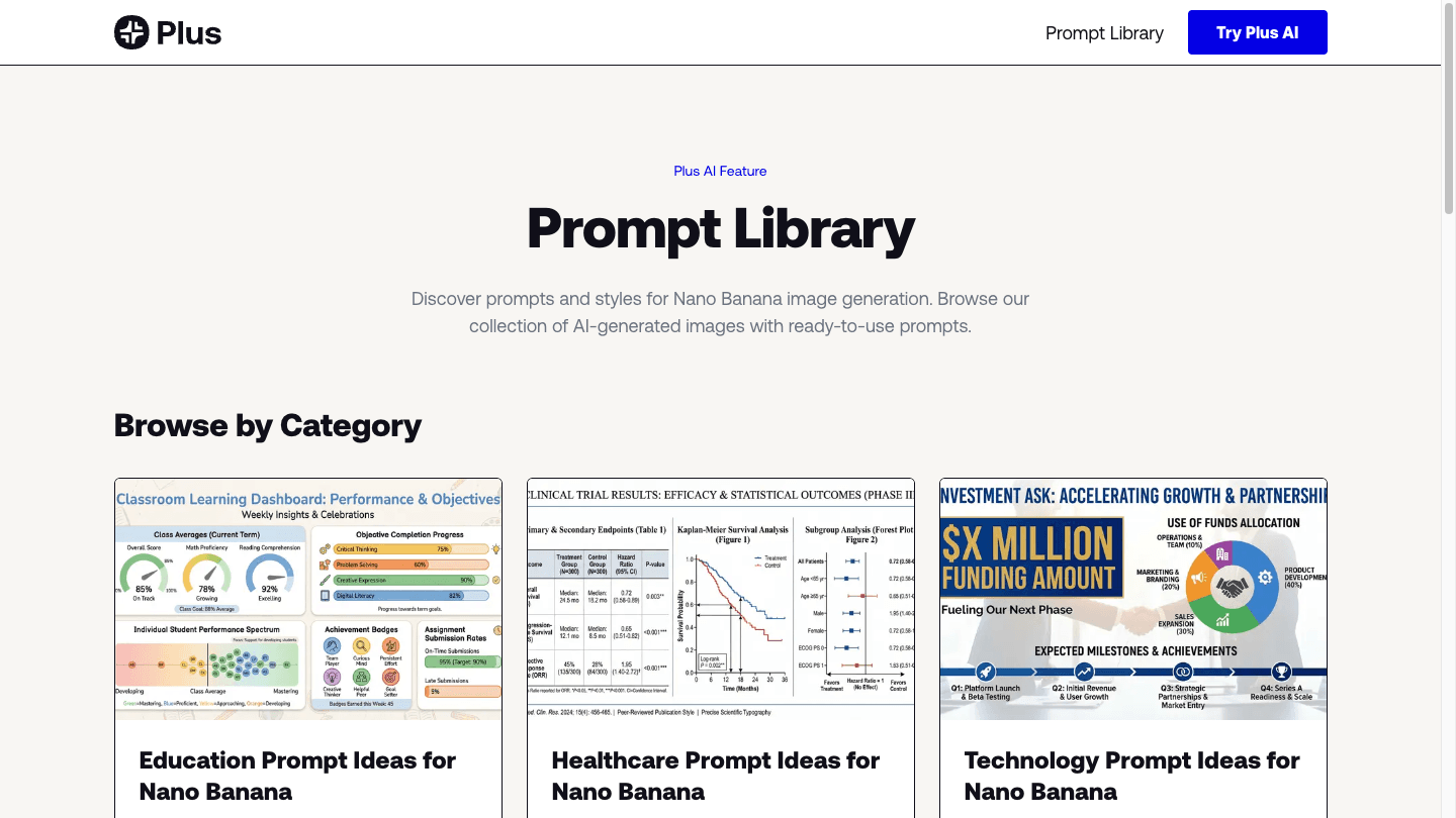 AI Prompt Gallery for 1M+ User Product